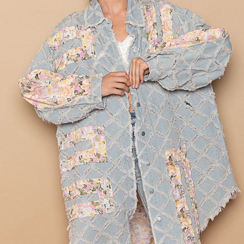 Floral Multi Denim Jacket