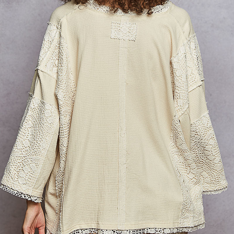 American Flag Patch Top