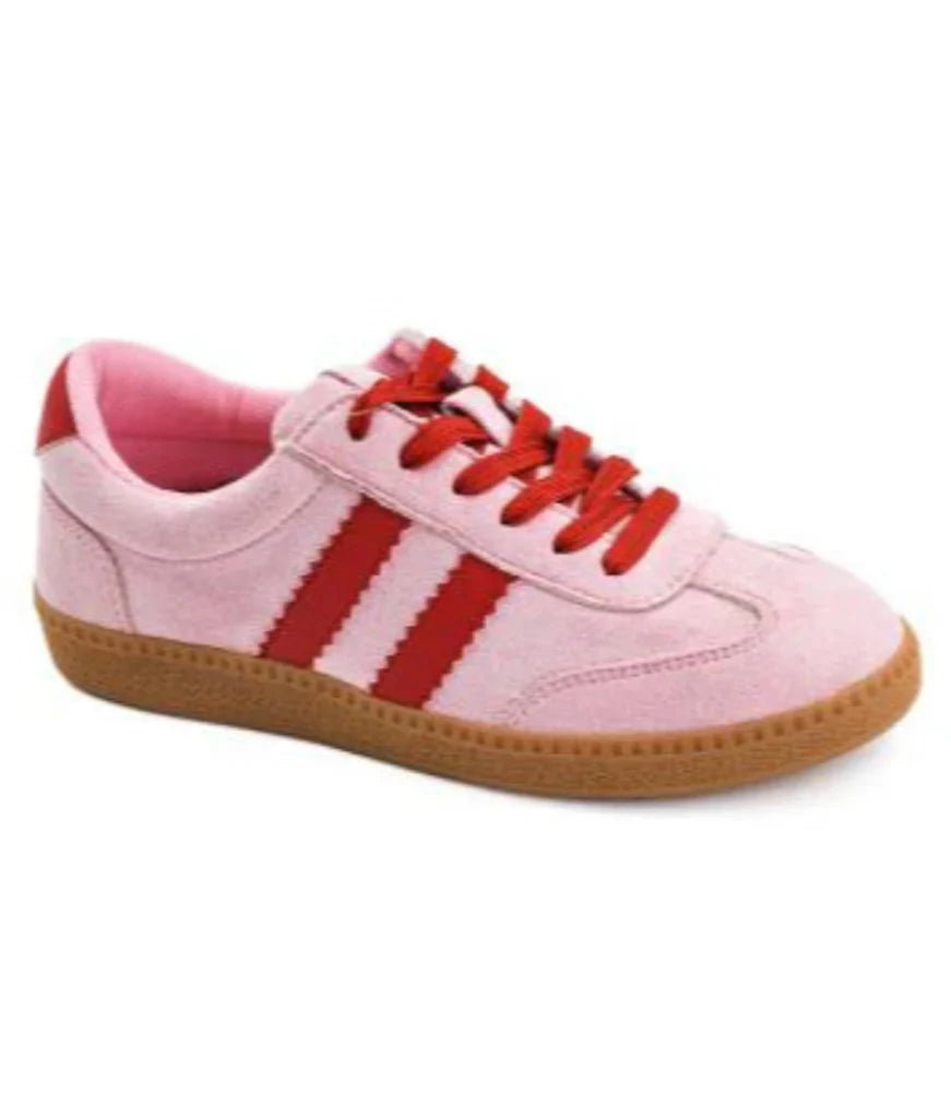Corkys Heads Up Pink Red Combo Sneakers