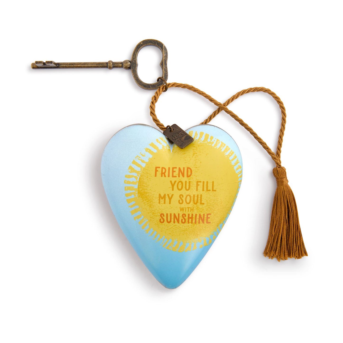 Friend Fill My Soul with Sunshine Art Heart - 3.5in
