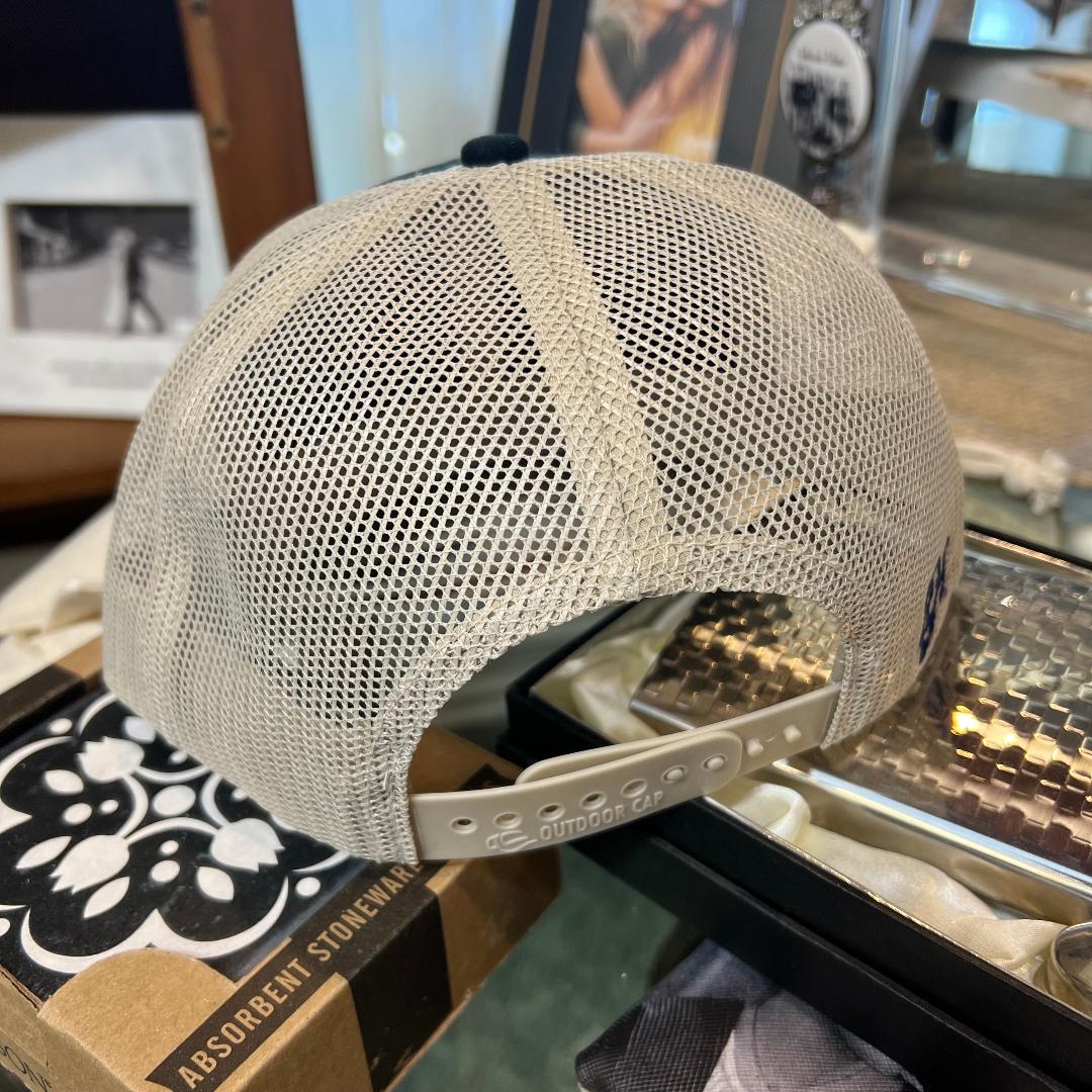 Goat Roping Black & Khaki 6 Panel Cap