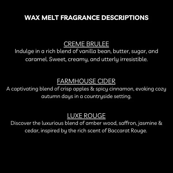 WVC Wax Melts - Soy Blend - Hand Poured - Scented
