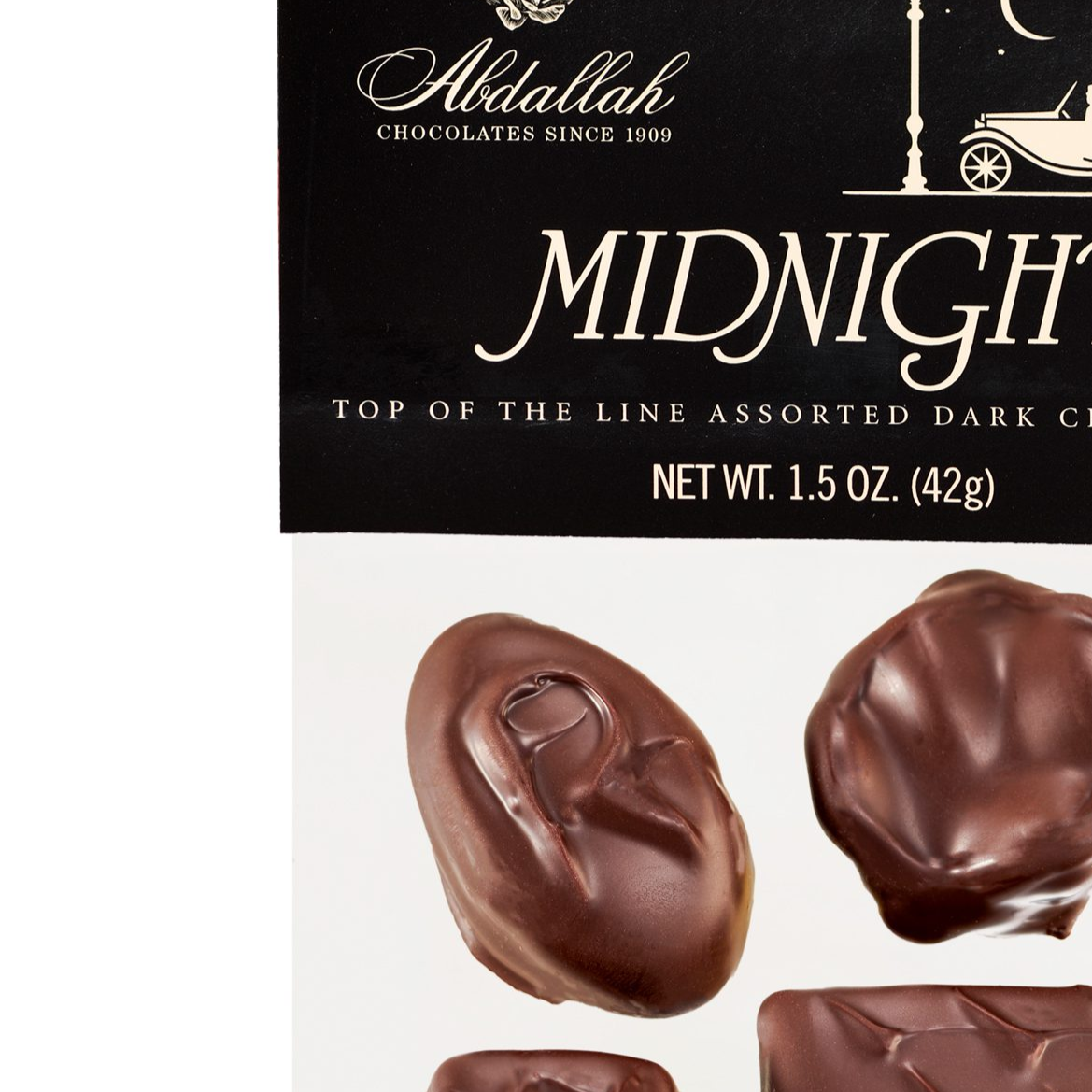 Midnight Top Assorted Dark Chocolates – Milk Chocolate 1.5oz 4 Piece Pack