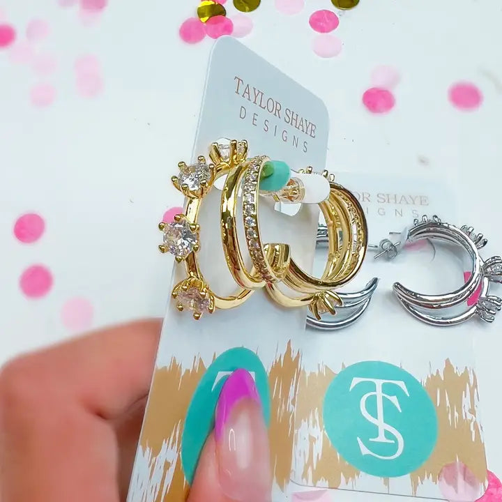 Juliana Hoop Gold Earrings