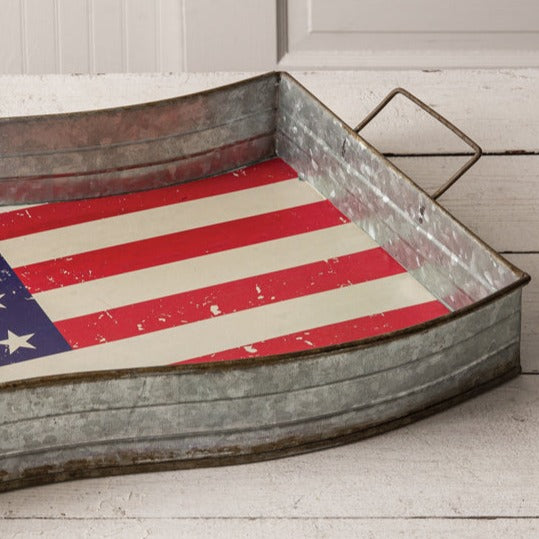 American Flag Serving Tray