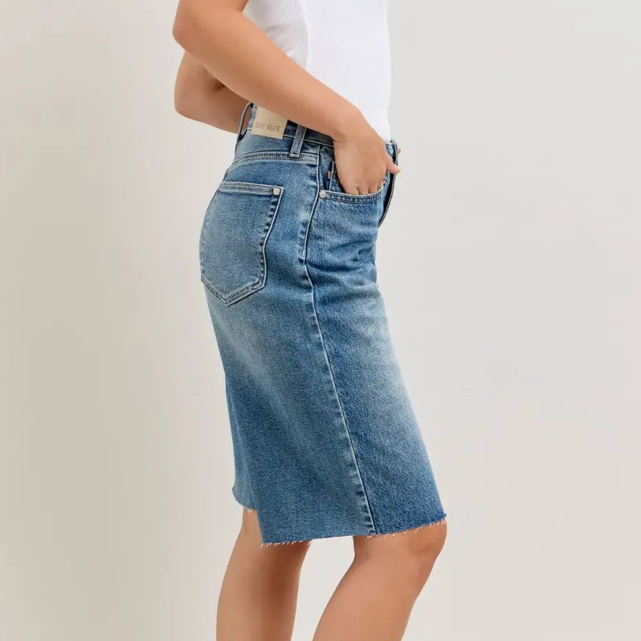 JUDY BLUE High Waist Rigid Magic Jort Shorts