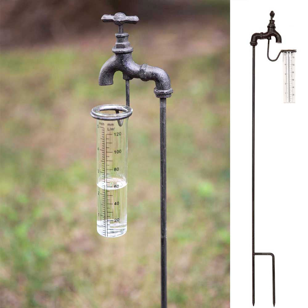 Water Spigot Rain Gauge