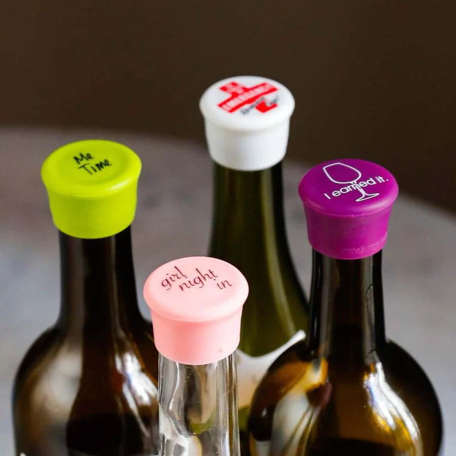 Silicone Wine Caps - Me Time