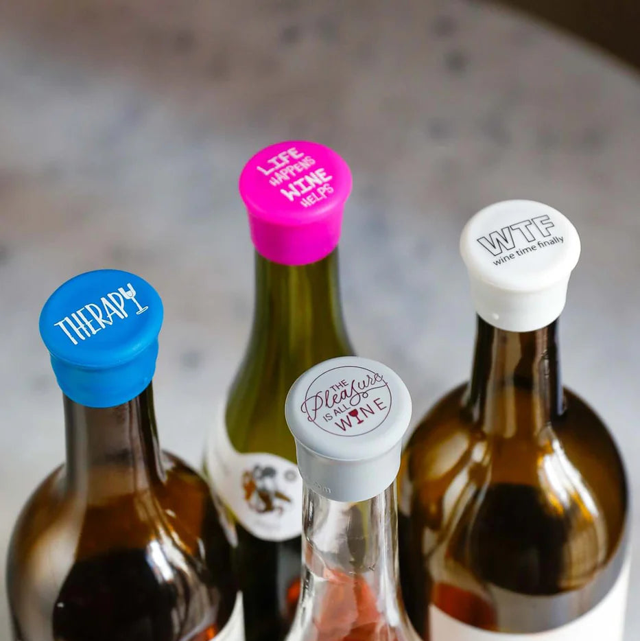Silicone Wine Caps - Life Happens Wine Helps
