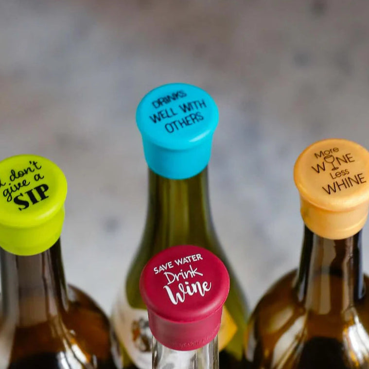 Silicone Wine Caps - Drinks Well With Others