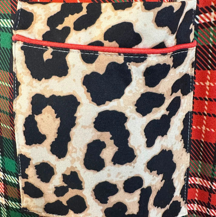 Wrapped in Safari Chic Ruffle Pajama Set
