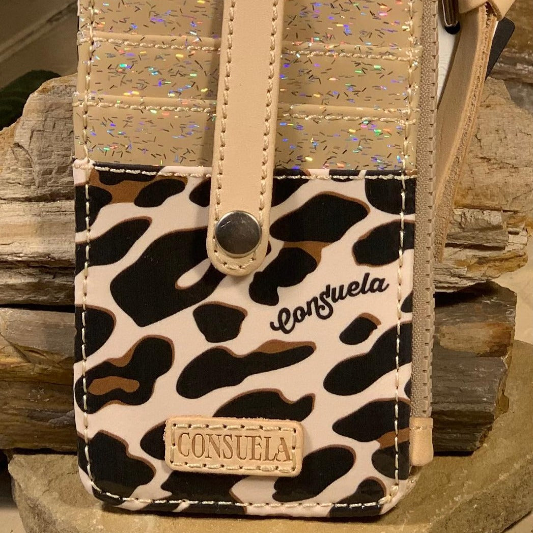 Mona Brown Leopard Card Organizer
