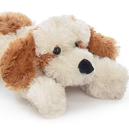 Long Plush Cream & Light Brown Puppy