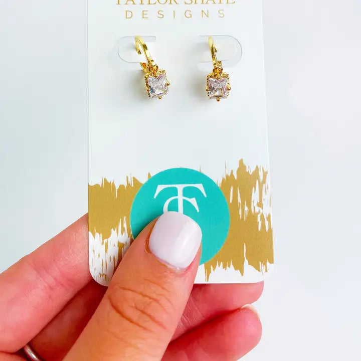 Libby Diamond Huggie Earrings