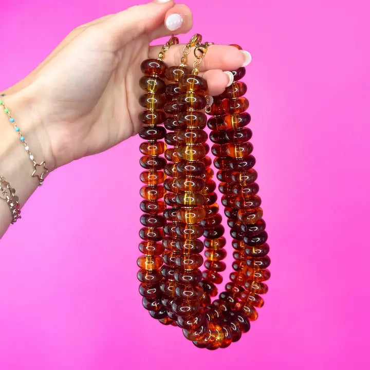 Tortoise Beaded Necklace