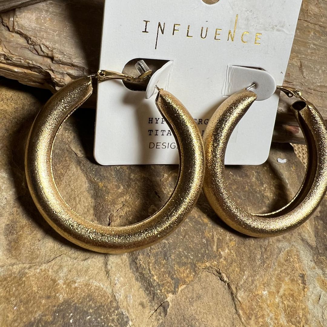 Bold Gold Hoop Earrings