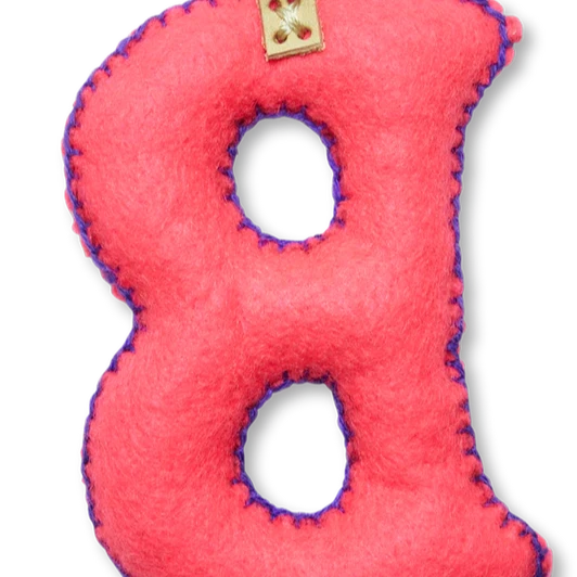 PINK MULTI Felt Alphabet Charms