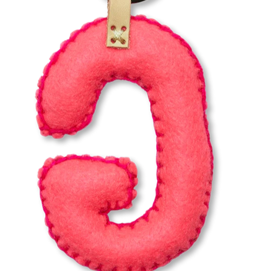 PINK MULTI Felt Alphabet Charms