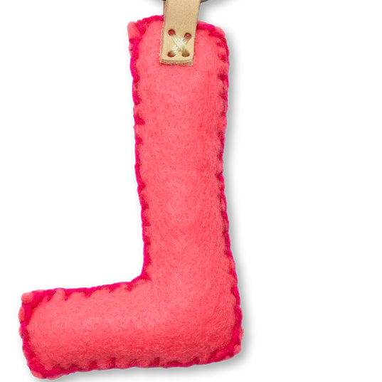 PINK MULTI Felt Alphabet Charms