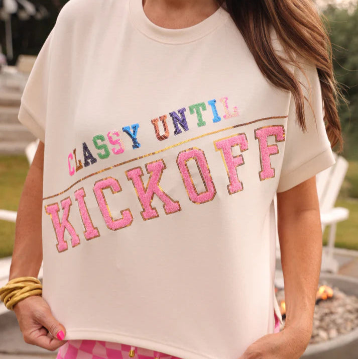 Classy Until KICKOFF Luxe Top