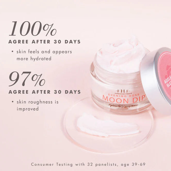 Evening Rose Moon Dip® Ageless Facial Sleep Mousse with Peptides + Retinol