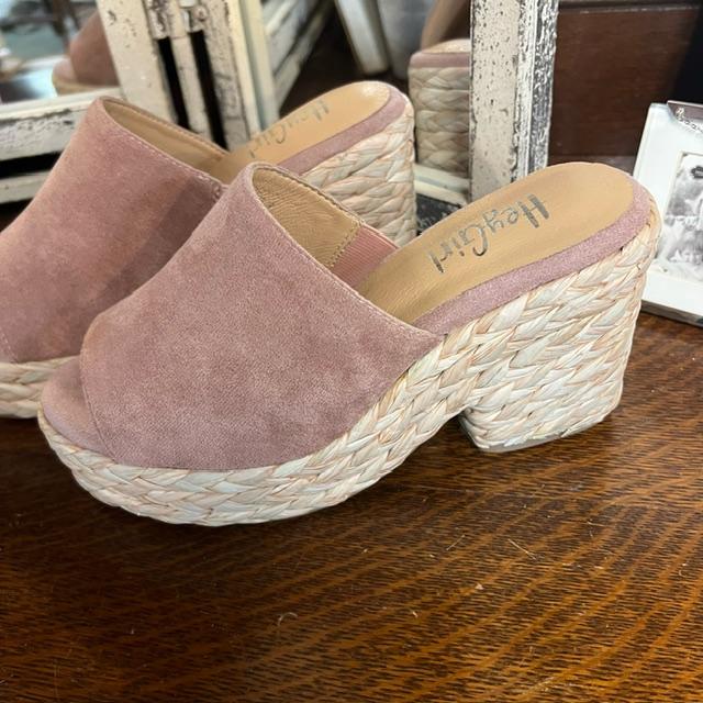 Solstice Blush Espadrille Wedge/Sandal