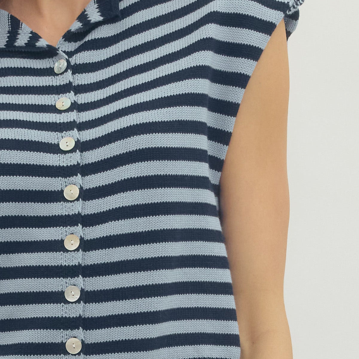 Stripe Navy Blue Sweater