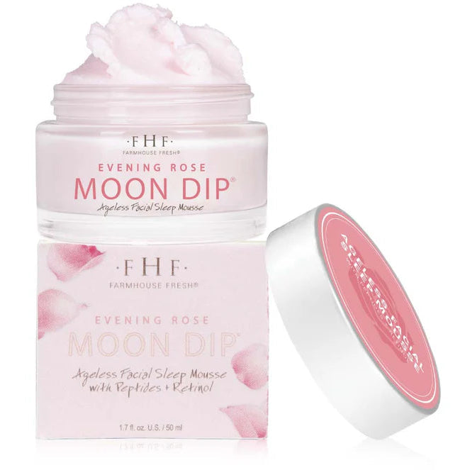 Evening Rose Moon Dip® Ageless Facial Sleep Mousse with Peptides + Retinol