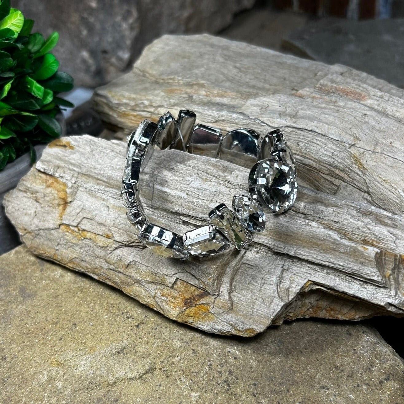 Mixed Shape Rhinestone Bracelet