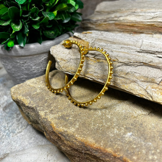 SoHo Gold Hoop Earrings