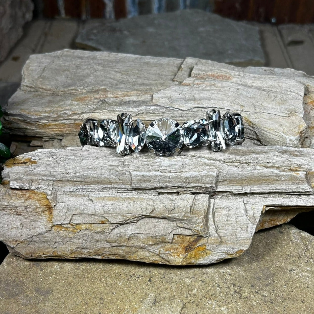 Mixed Shape Rhinestone Bracelet