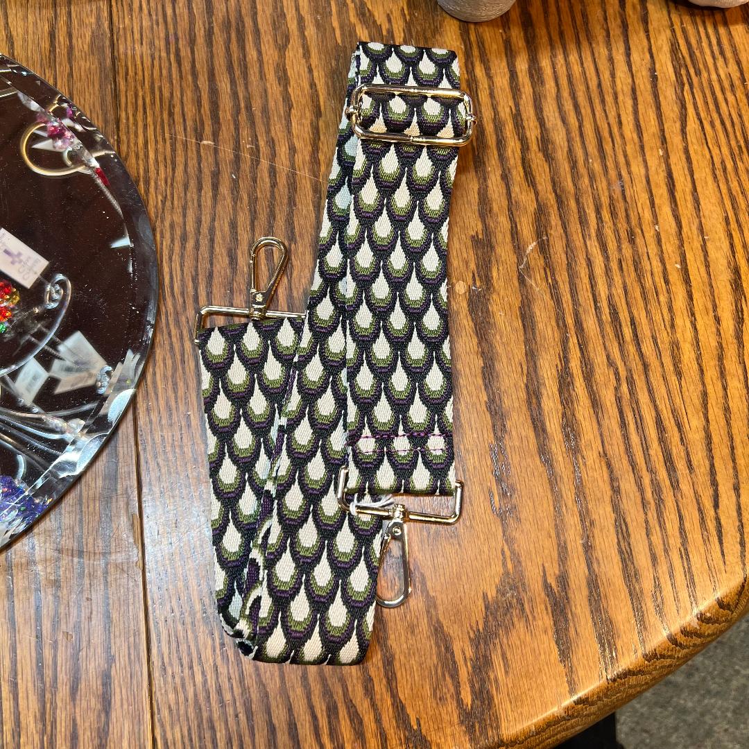 Peacock Interchangeable Woven Bag Strap