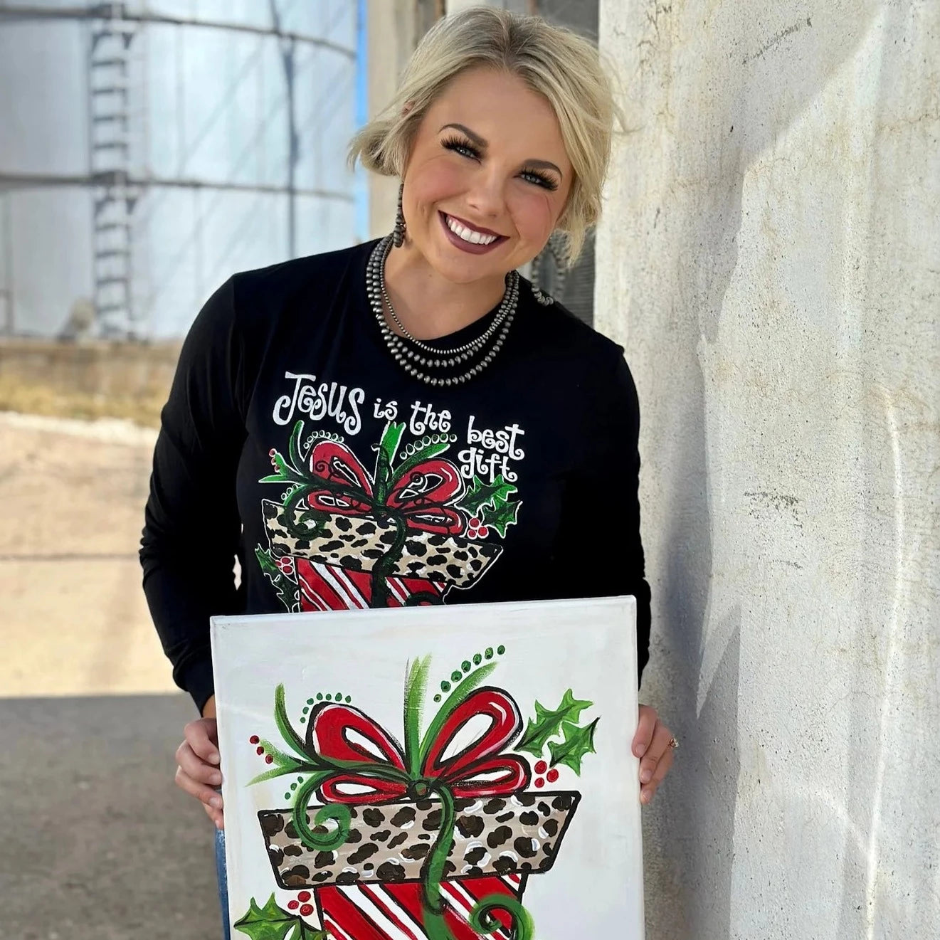 Callie Ann Stelter Jesus Is The Best Gift Tee