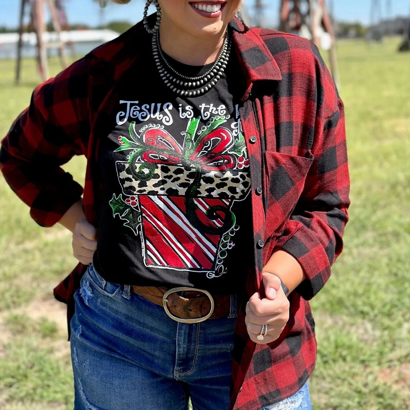 Callie Ann Stelter Jesus Is The Best Gift Tee