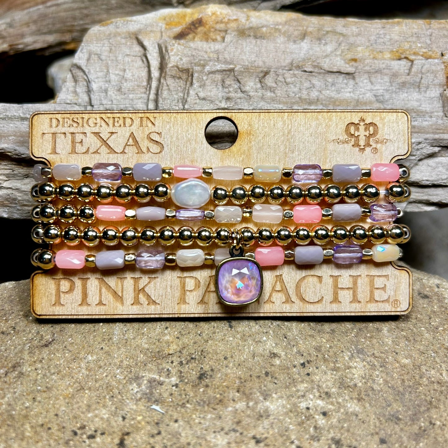 Lavender and Pink Bracelet