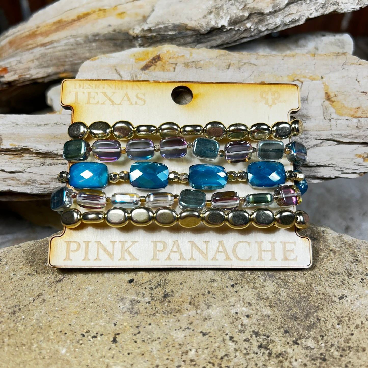 Green Mix Bead Bracelet Set