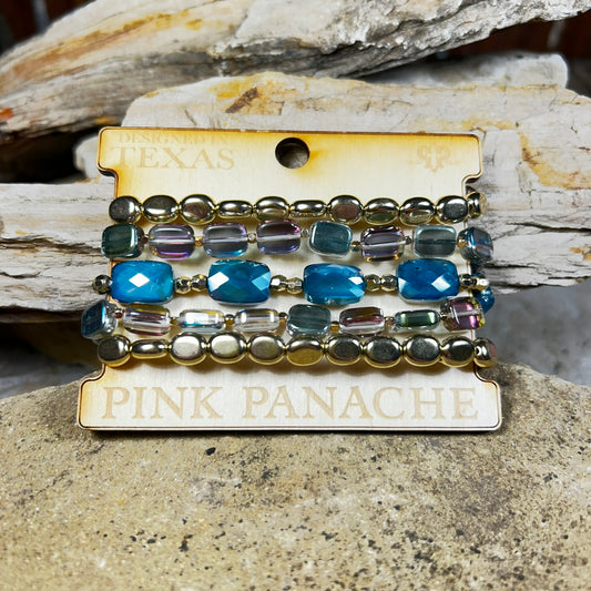 Green Mix Bead Bracelet Set