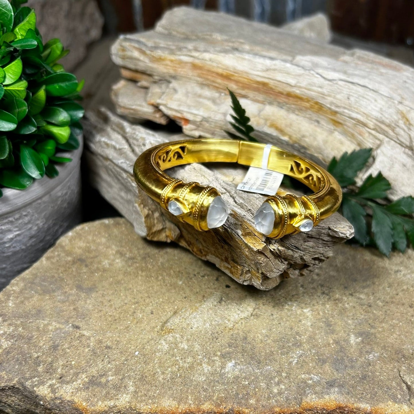 Clear Crystal Cannes Demi Cuff