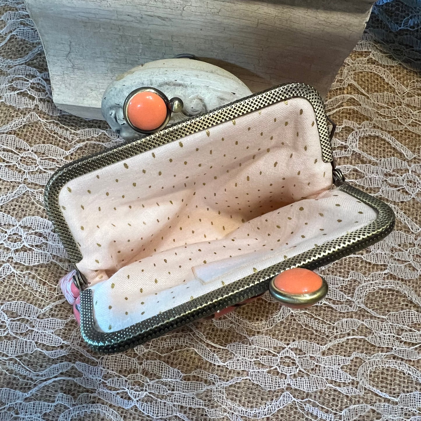 On the Go Peony Sorbet Credit Card Clutch