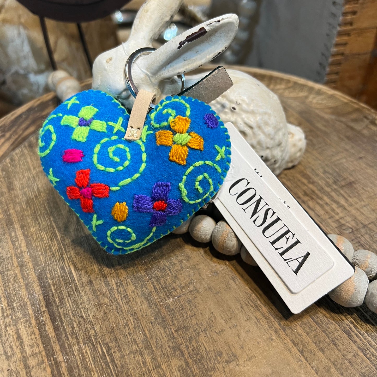 Corazon Grande Turquoise Charm