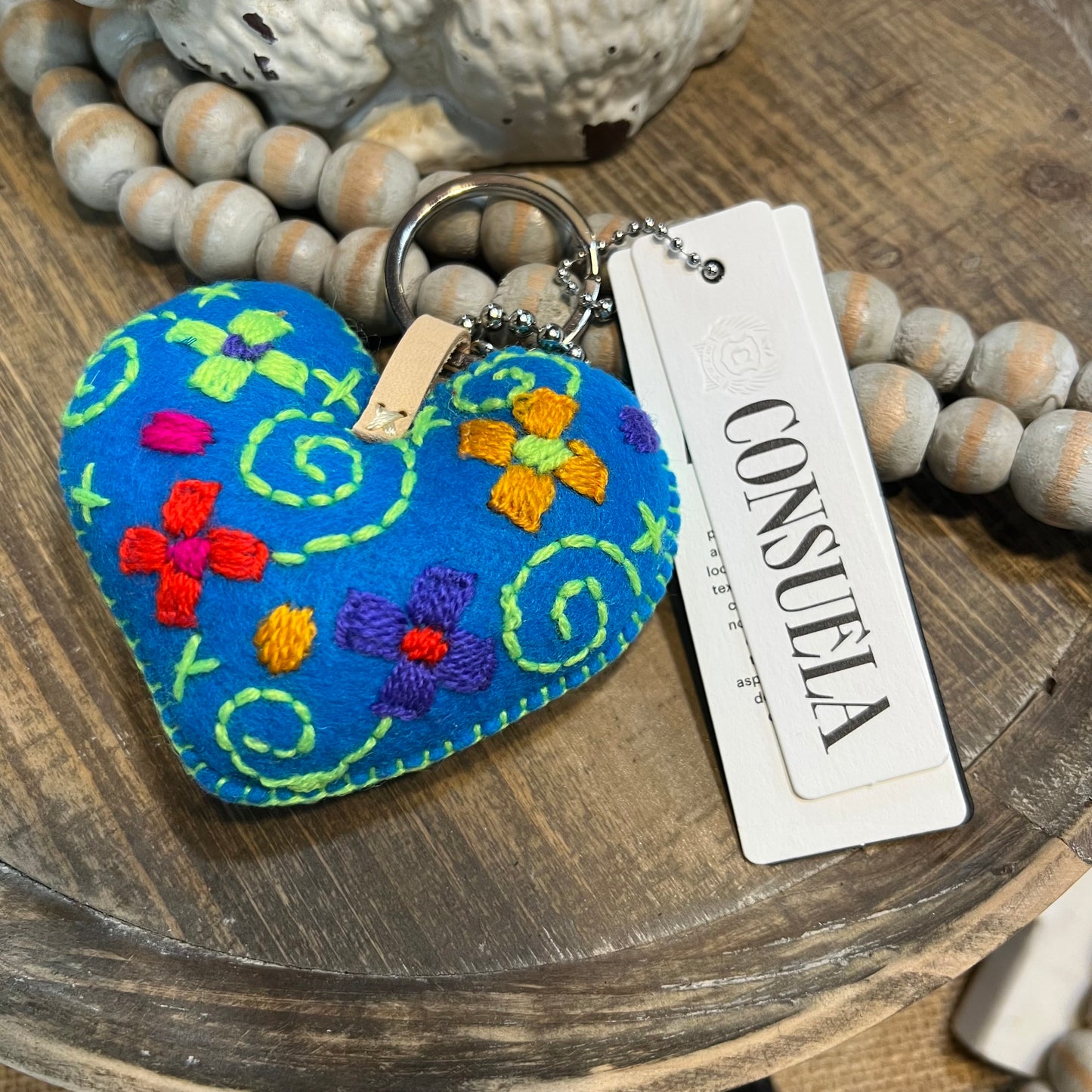 Corazon Grande Turquoise Charm