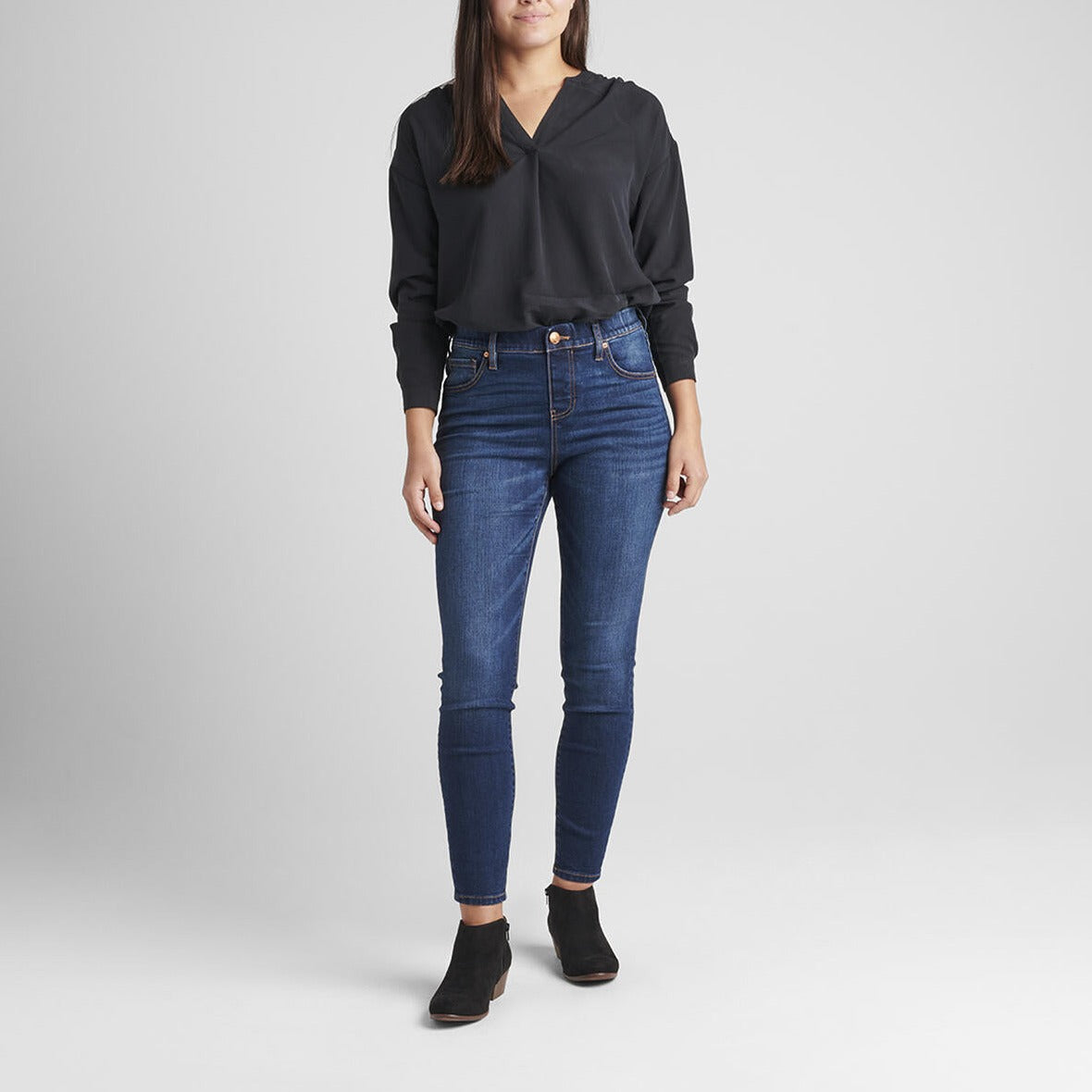 Valentina High Rise Skinny Pull-On Jeans