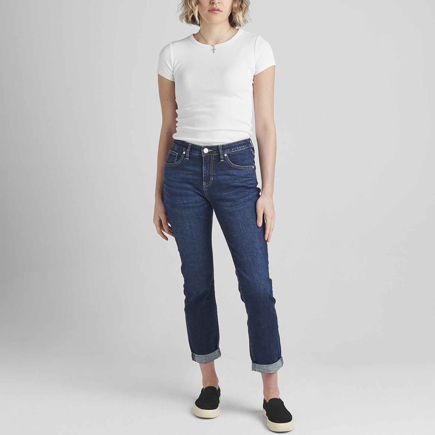 Carter Mid Rise Girlfriend Jeans