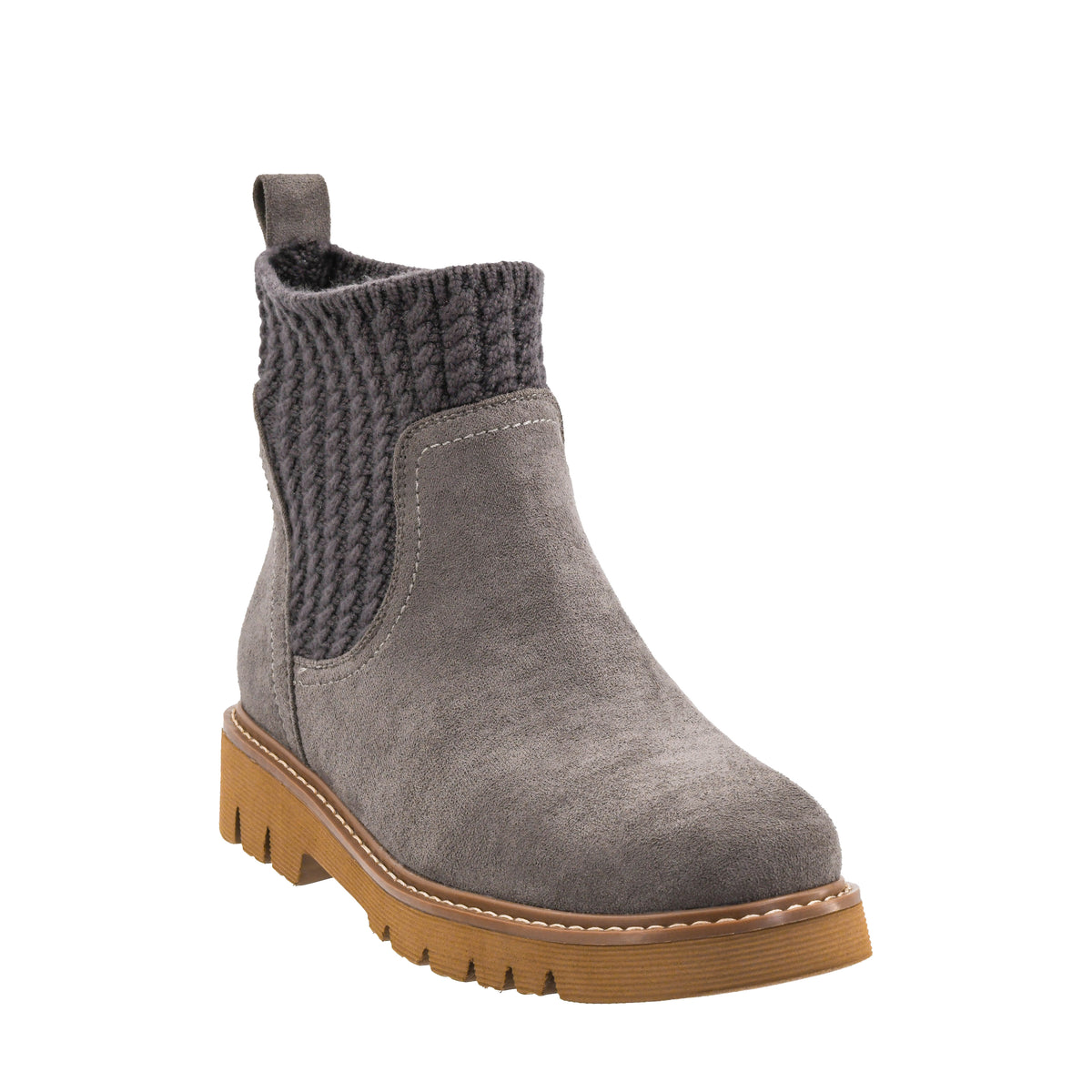 Corkys - Keep Me Warm Grey Faux Suede