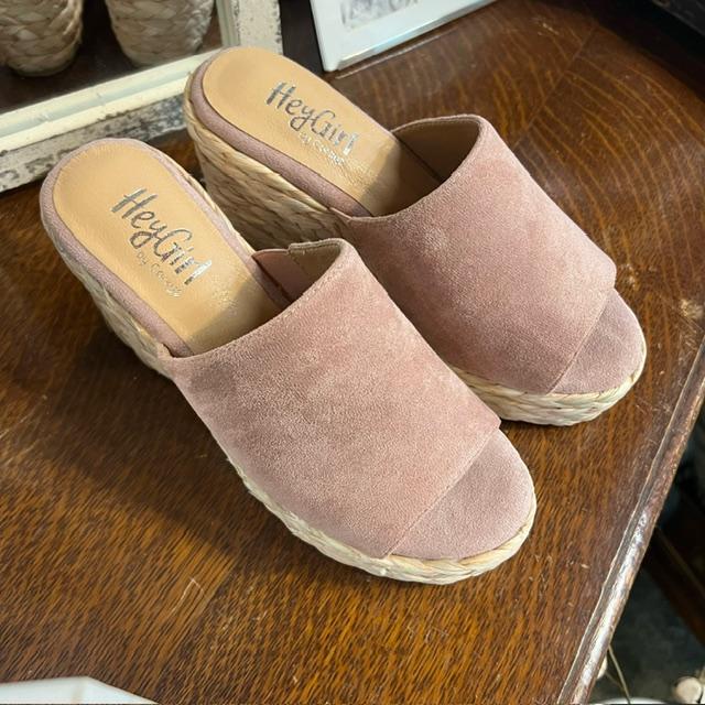 Solstice Blush Espadrille Wedge/Sandal