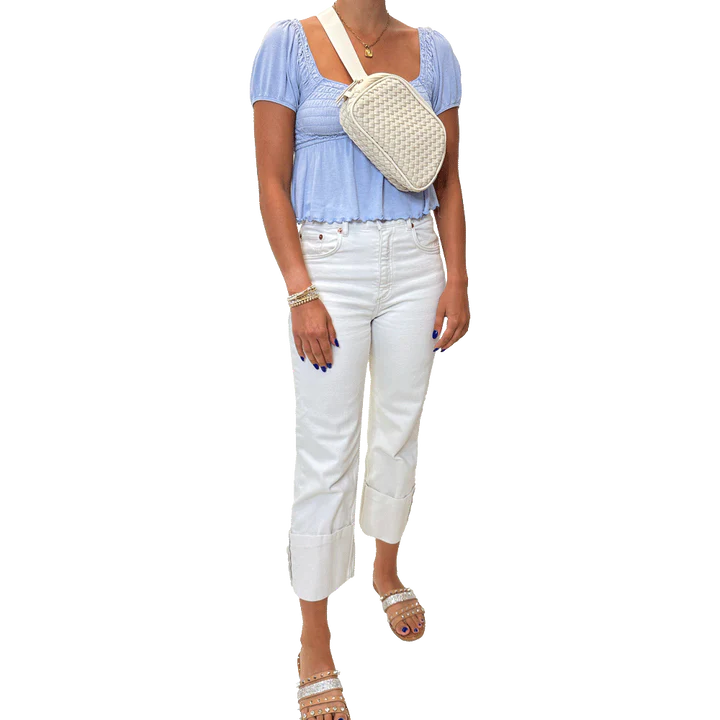 Lisa Woven Neoprene Black Sling