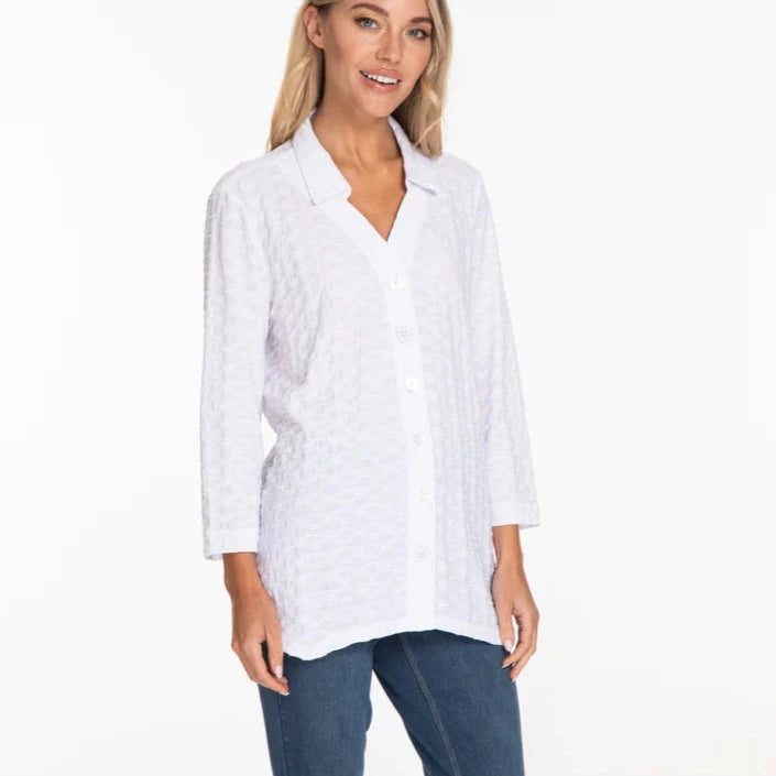 Handkerchief Hem Knit Shirt