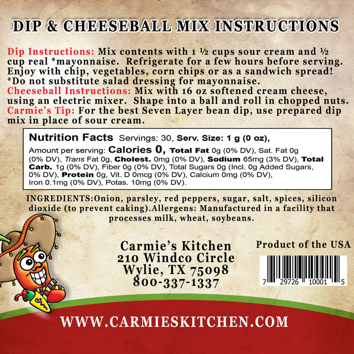 Manana Mexican Dip Mix