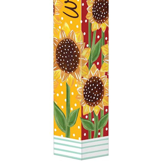 Playful Sunflowers 40" Art Pole