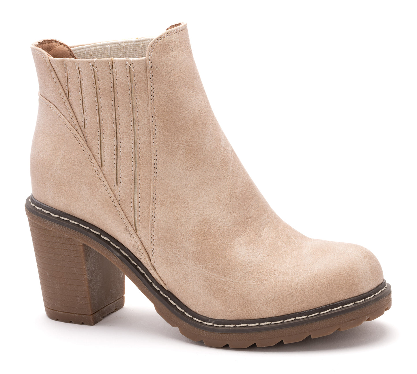 Pecan Pie Ivory Smooth Bootie